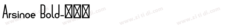 Arsinoe Bold字体转换
